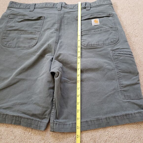 2020 Carhartt Relaxed Fit Size 40 Mens Gravel Canvas Utility Work Shorts - Picture 10 of 10